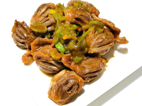 もう1品!砂肝のネギポン酢炒め